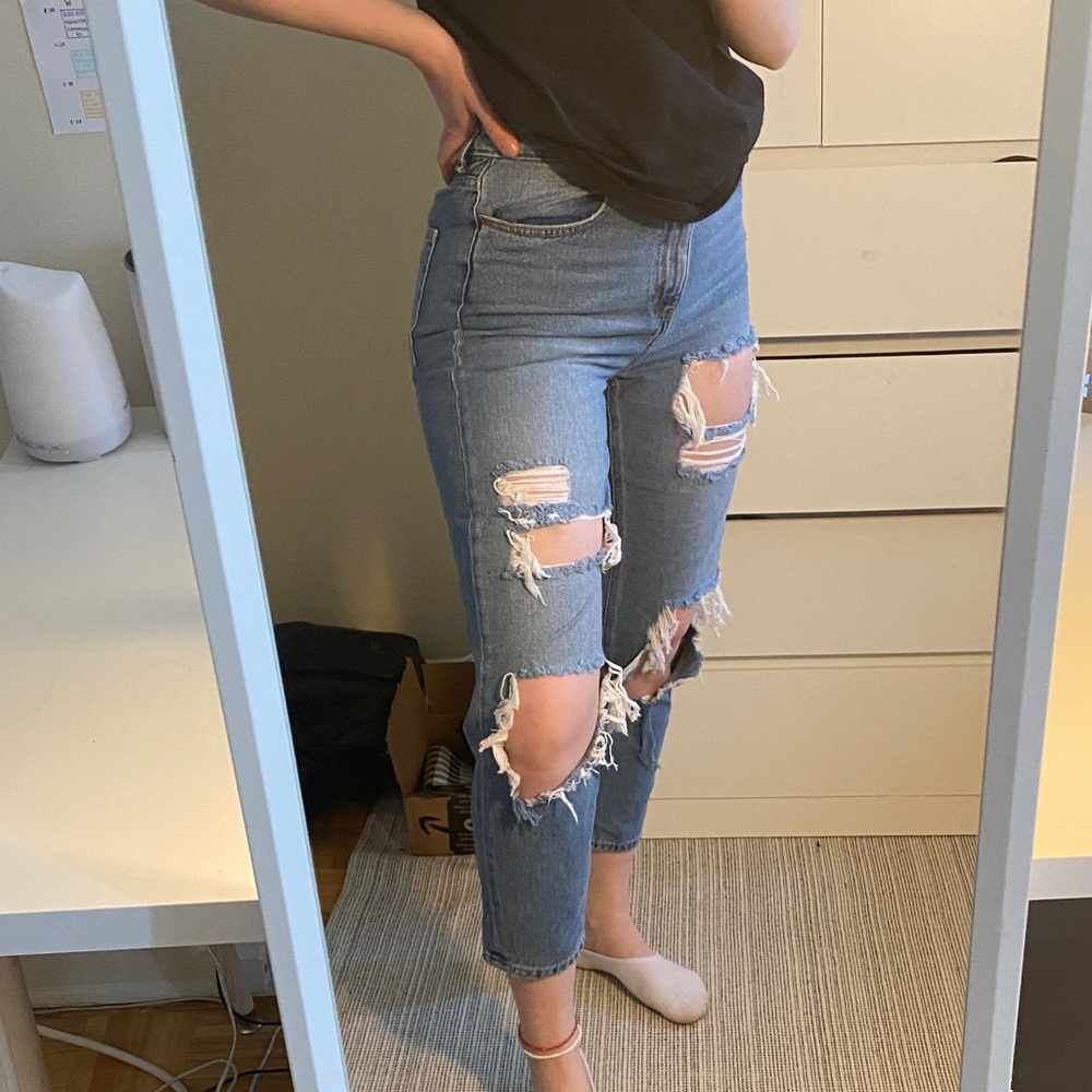 Ripped Blue Jeans